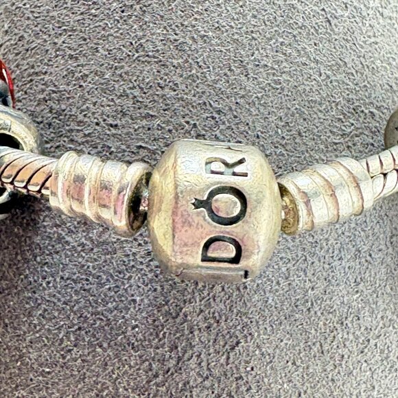 Pandora ALE Sterling Silver 925 Santa Claus Christmas Charm Bracelet 7" Length - Picture 3 of 16